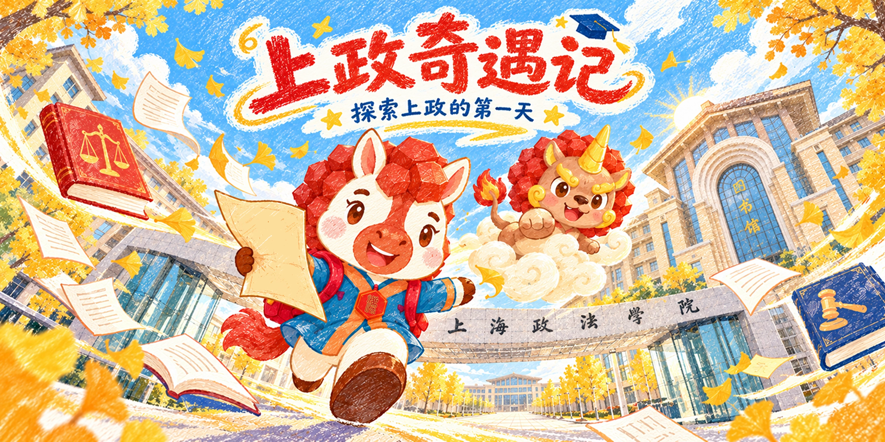 上政奇遇记：探索上政的第一天，绘本封面